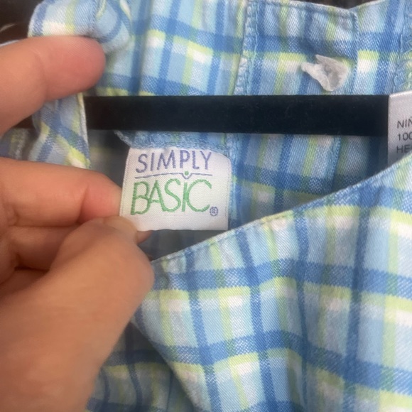 Simply Basic Girl’s Plaid Sundress - Picture 4 of 5